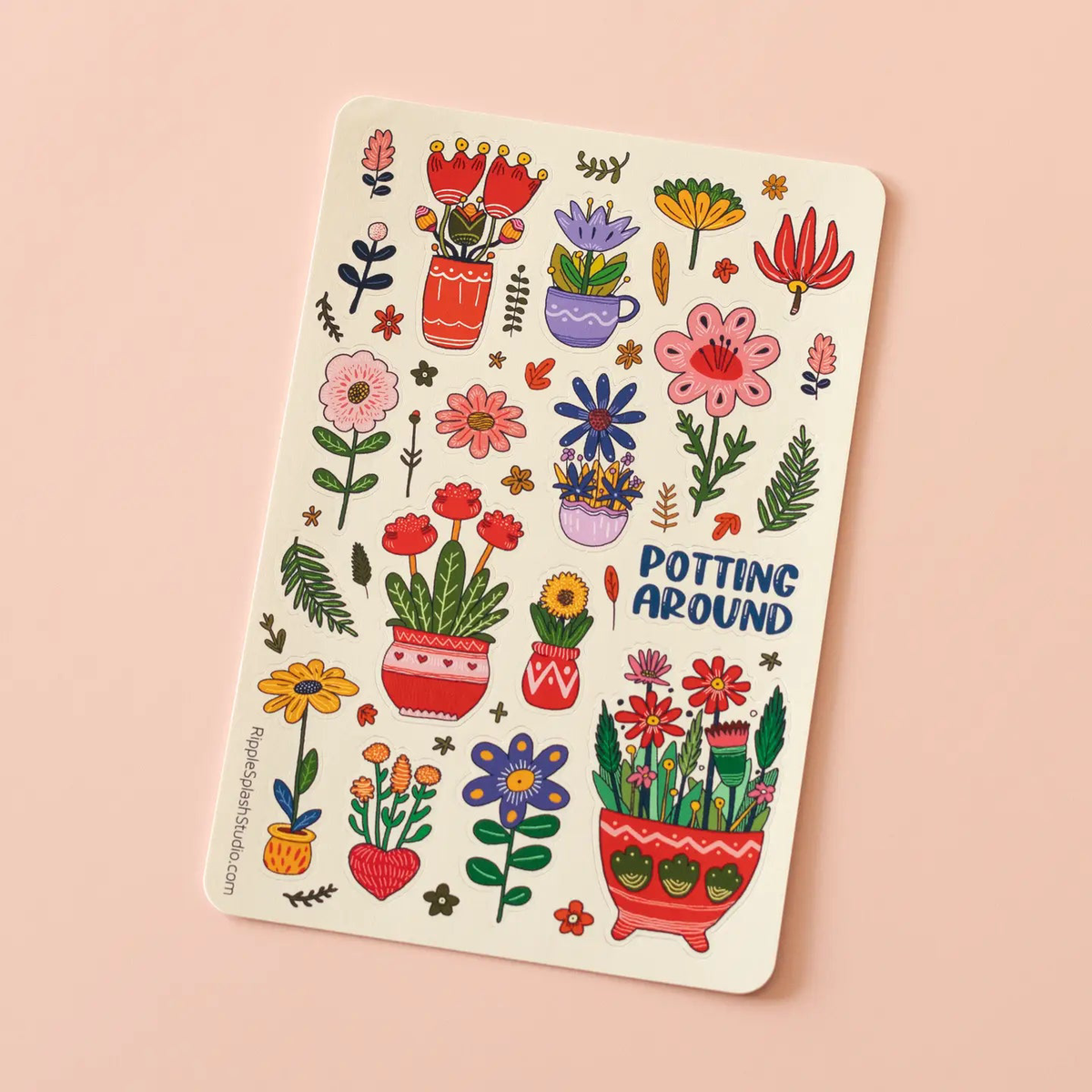 Potting Around Sticker Sheet
