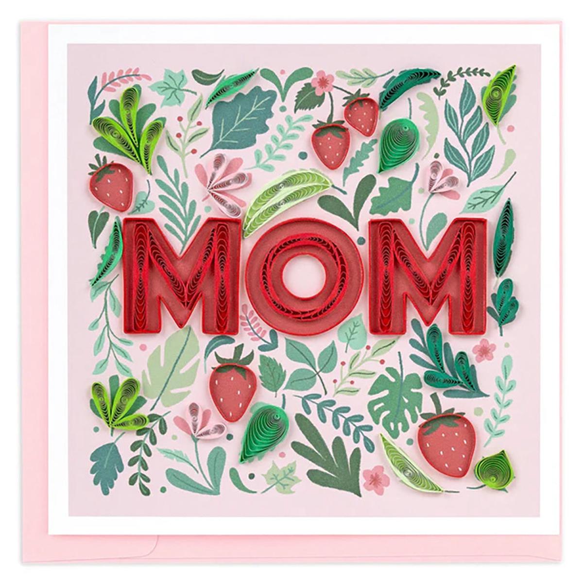 Strawberry Mom Quilling Card