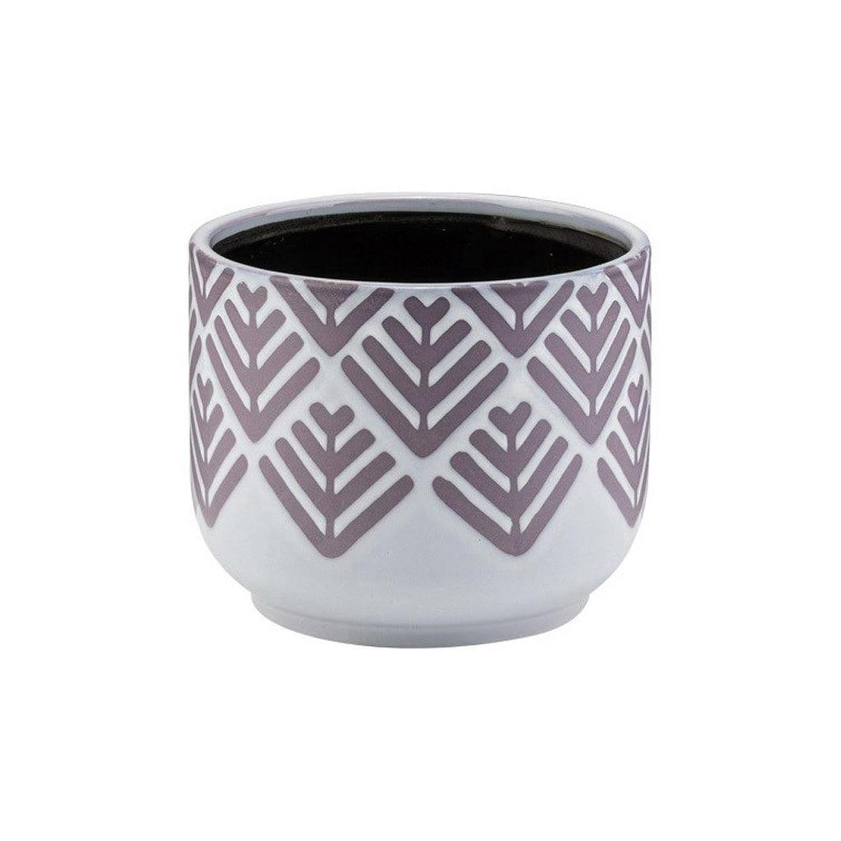 Purple Chevron Planter 5in x 6in