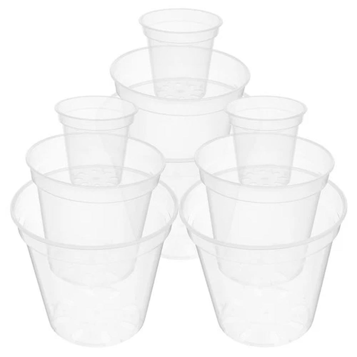 9 Pcs Plastic Orchid Pot Pots with Holes Indoor Flower Flowerpots