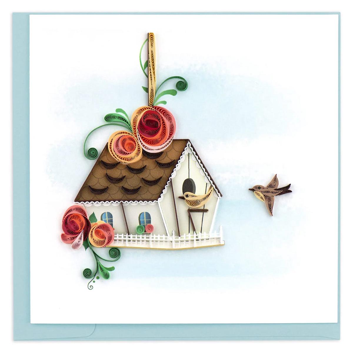 Birdhouse Quilling Card