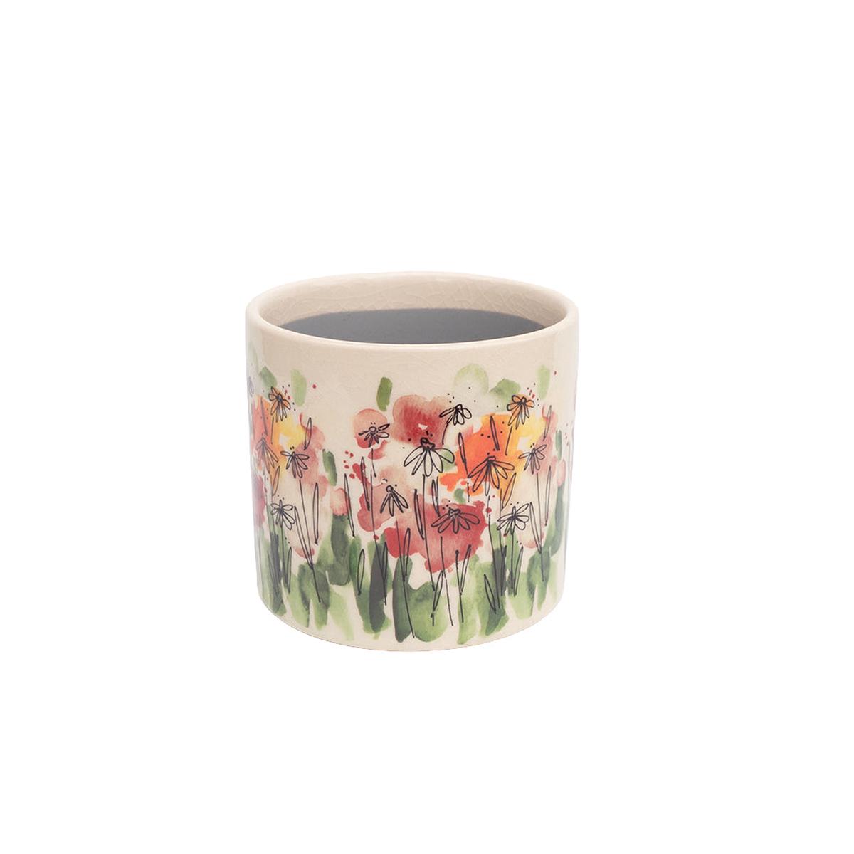 Floral Ceramic Pot