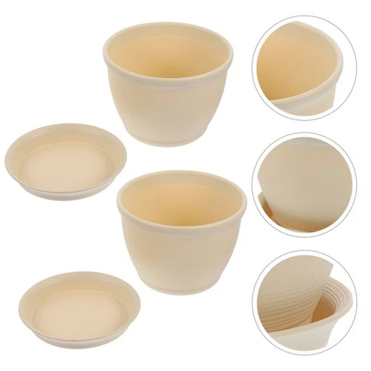 2 Sets Pot for Indoor Plants Household Flowerpots Garden Decorative