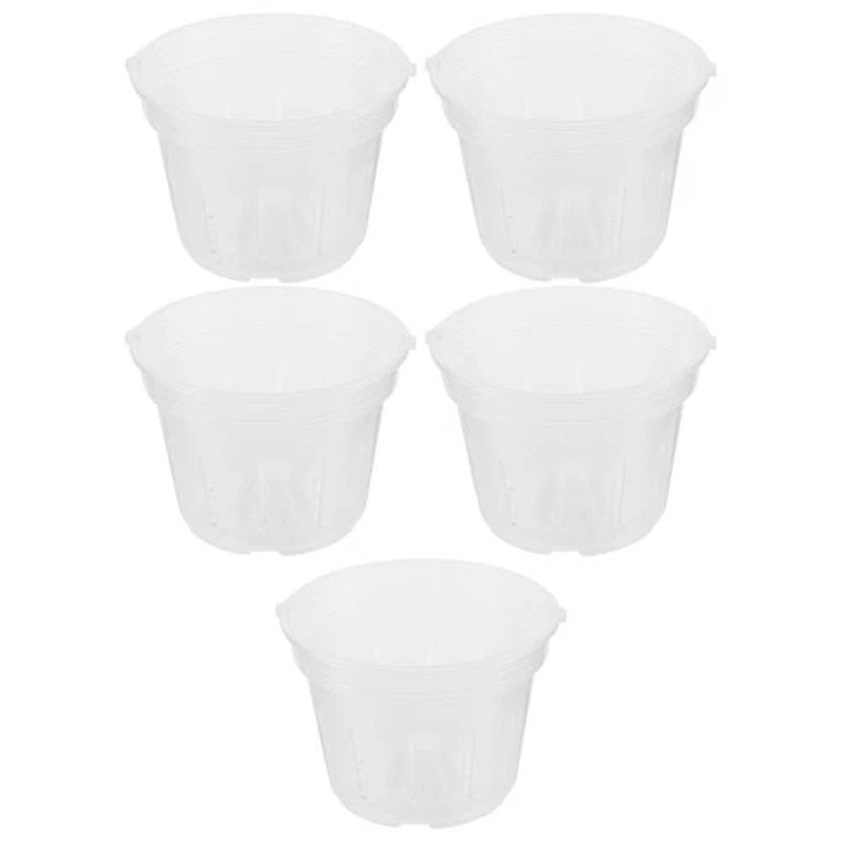 5Pcs Gardening Plastic Flower Pots Flower Garden Plant Pots Garden Supplies
