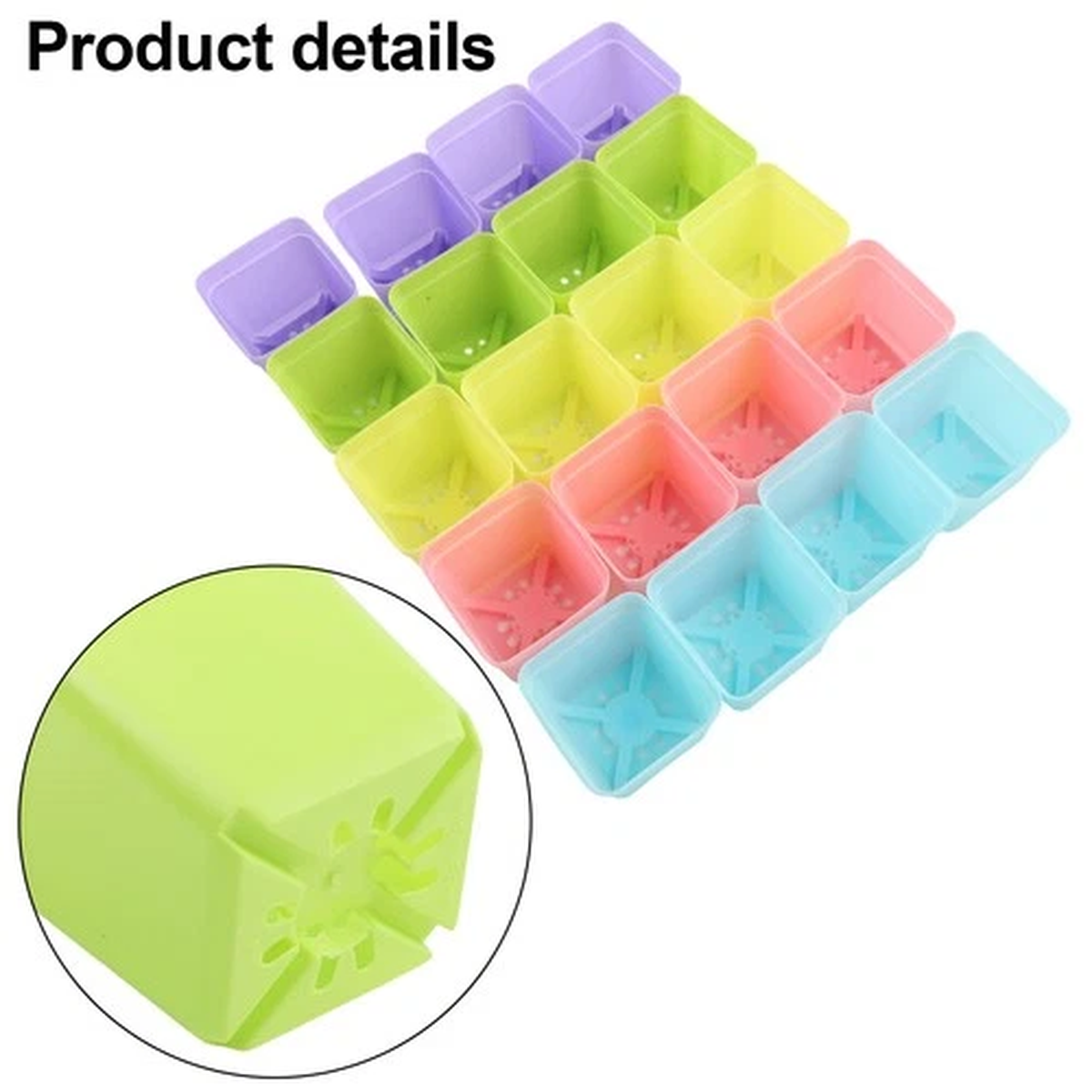20 Pack Plant Flower Pots Living Garden Nursery Gardenling Pot Container 5.5x5.5