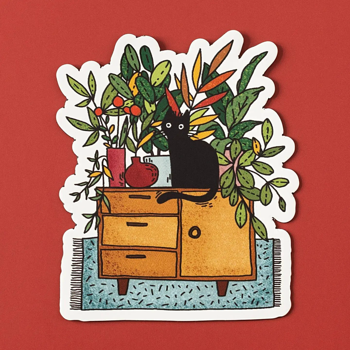 Plant Cat Sticker