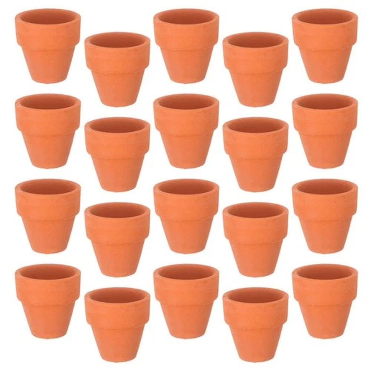 20 Pcs Ceramic Flowerpot Mini Planting Holder Compact Flowerpots