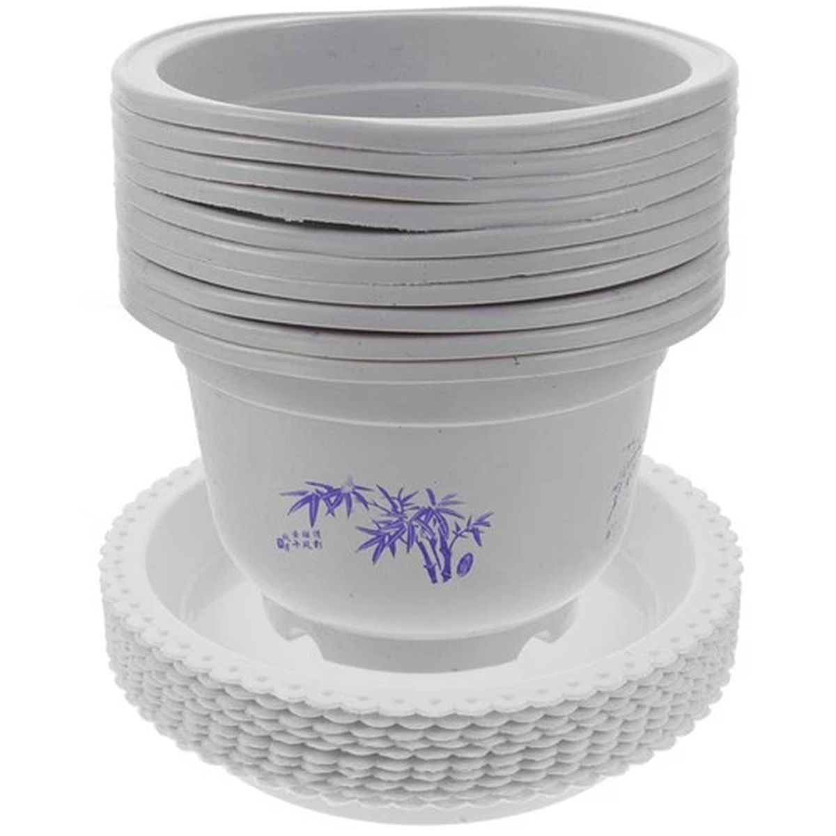 10pcs Round Flower Planting Pot Nursery Planter Pot orchid planting pot
