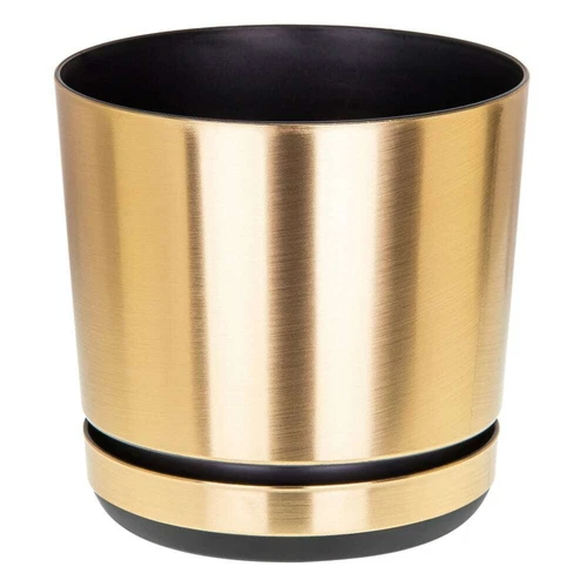 Indoor plant pots with saucer and drainage holes, decorative flowerpot container