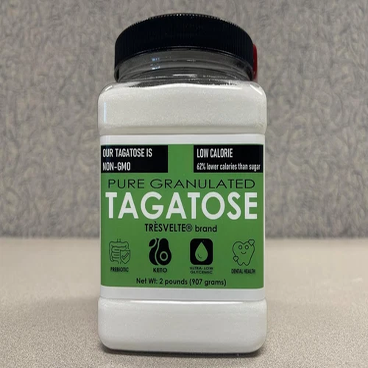 TAGATOSE, Pure Granulated, 2 Lb, Prebiotic, Keto, Sugar Replacement, Low Calorie