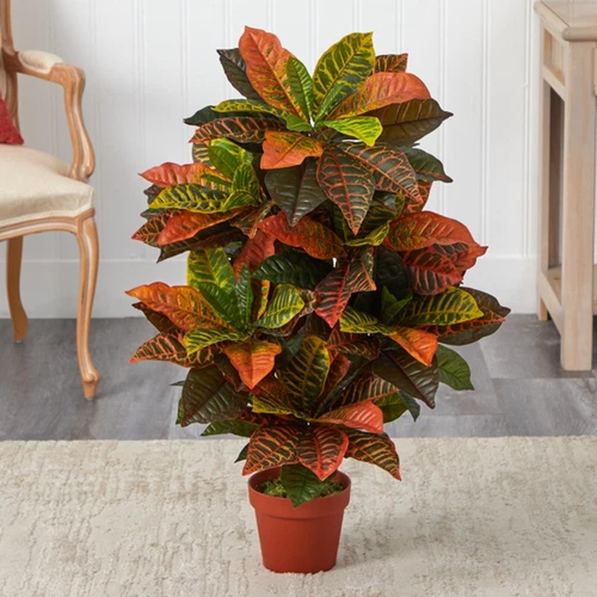 39 Croton Artificial Plant (Real Touch) Home Office Decor. Retail $104