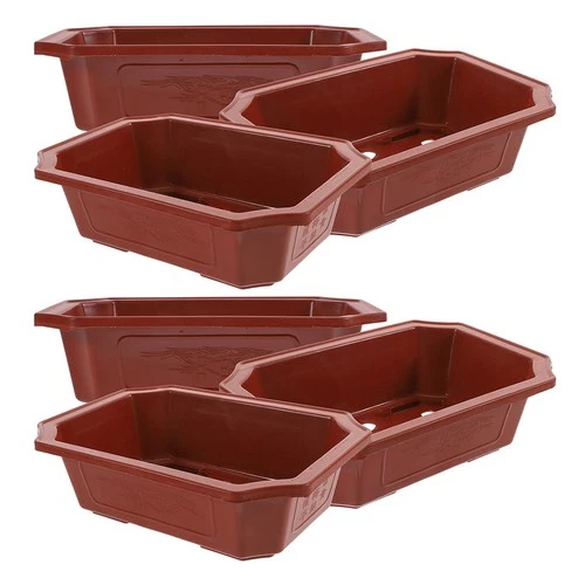 6 Pcs Indoor Flower Pot Decorative Planter Multi-purpose Functionality