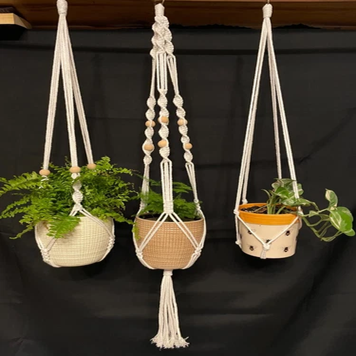 Macrame Plant Hanger Garden Hanging Planter Basket Rope Flower Pot Holder Decor