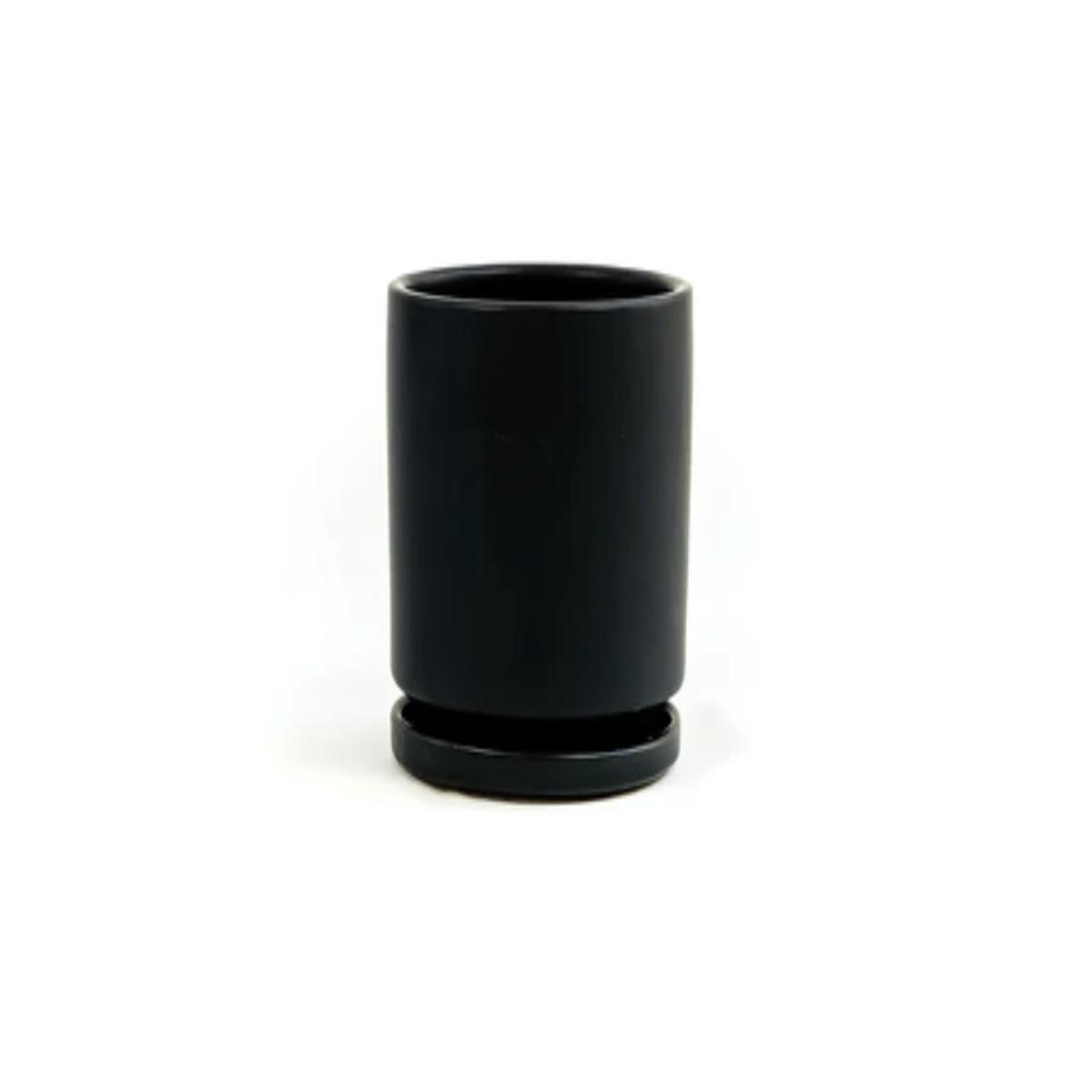 4.5" Gemstone Planter - Black