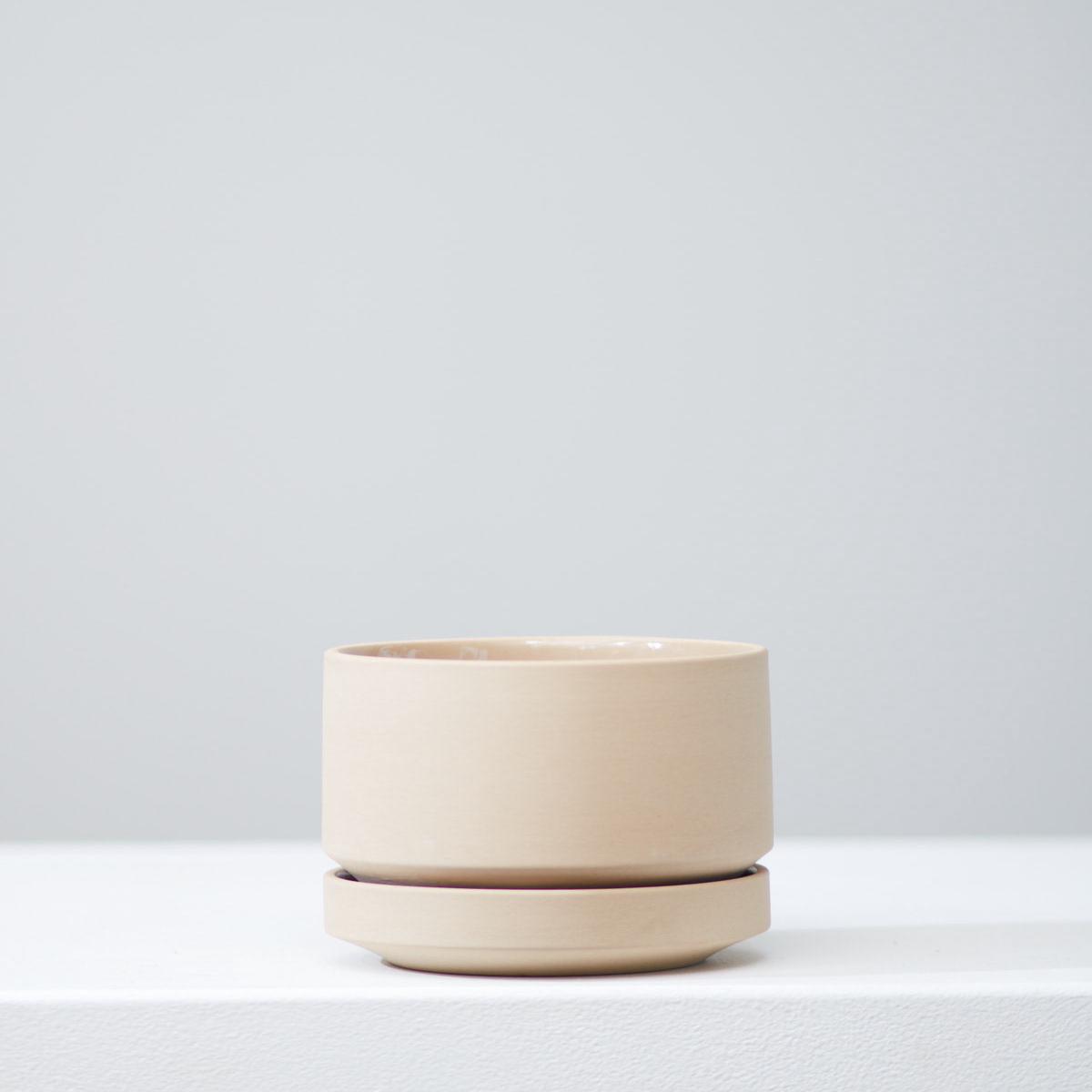 4 Inch REVIVAL CERAMICS ROUND TWO - OATMEAL - Small