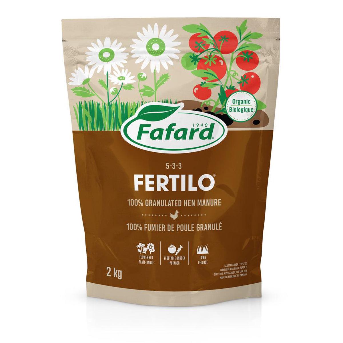 Fafard Fertilo All Purpose Natural Fertilizer 5-3-3 2kg