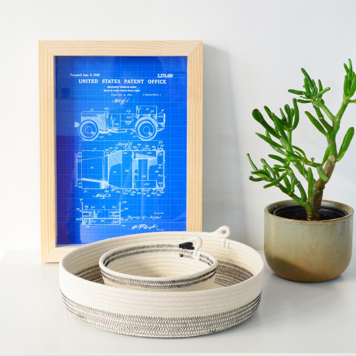Mia Melange - Table Basket - Stitched