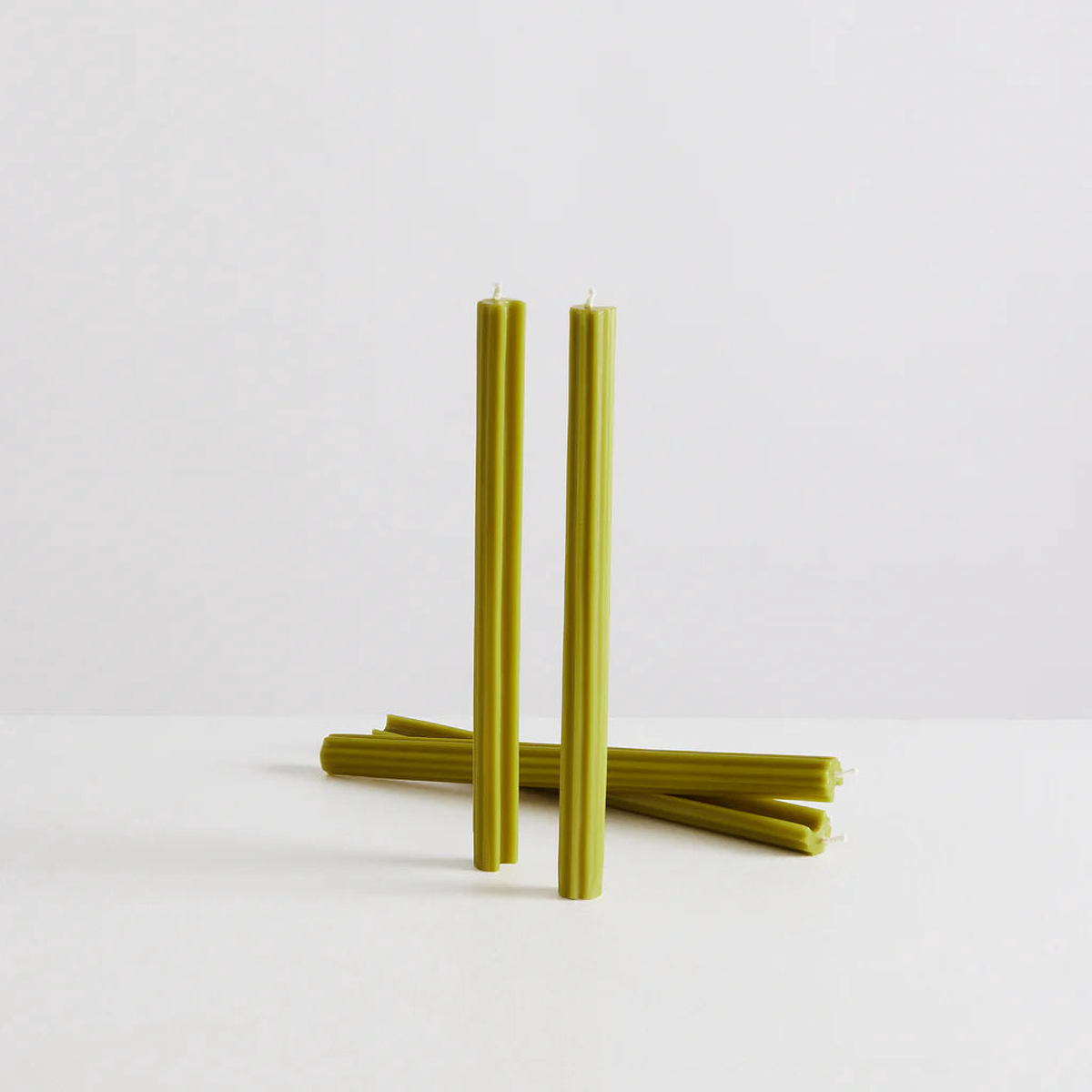 The Celery Set - 4 Tapered Candles by Maison Balzac