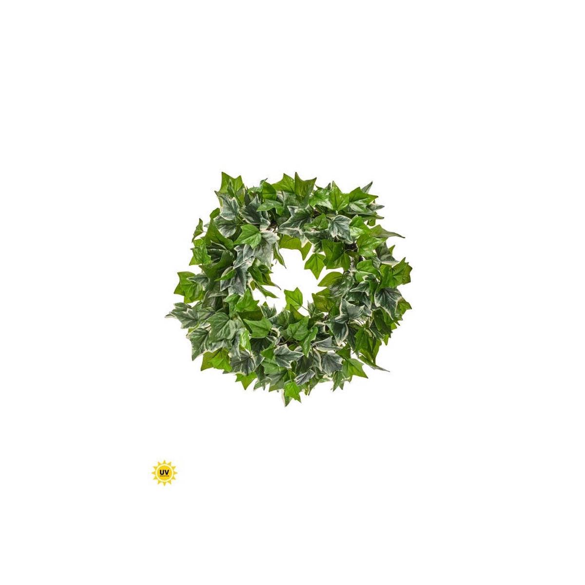 UV Natural Touch Mix Ivy Wreath 25" Everlasting