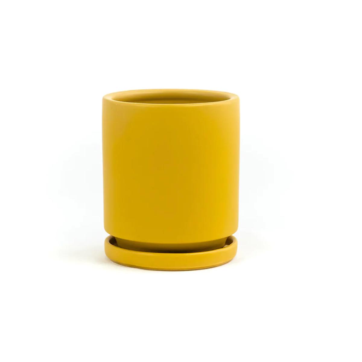 10.25" Gemstone Planter - Mustard