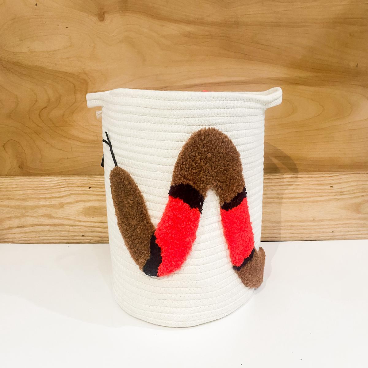 13" Tufted Snake Basket