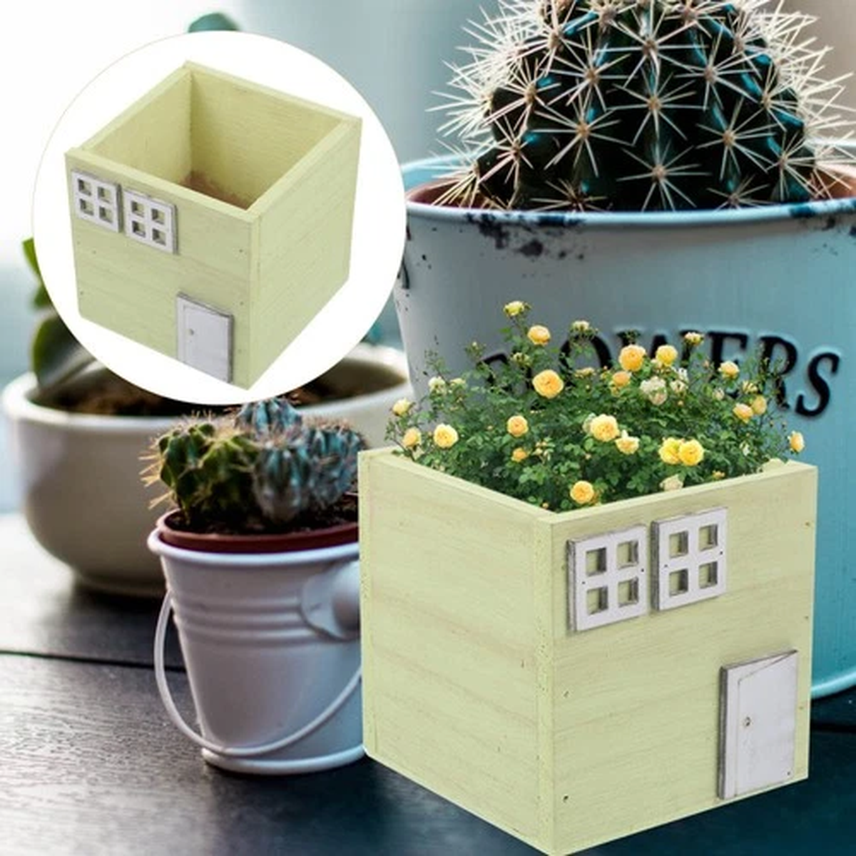 Balcony Garden Planter Indoor Flowerpot Decorative Pots Succulent Planters