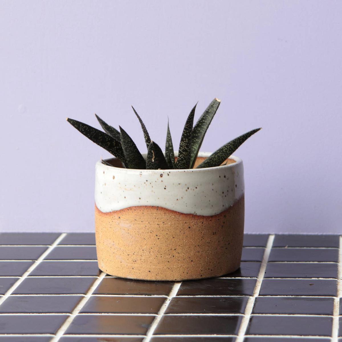 Nightshift Ceramics White Ruffle Planter