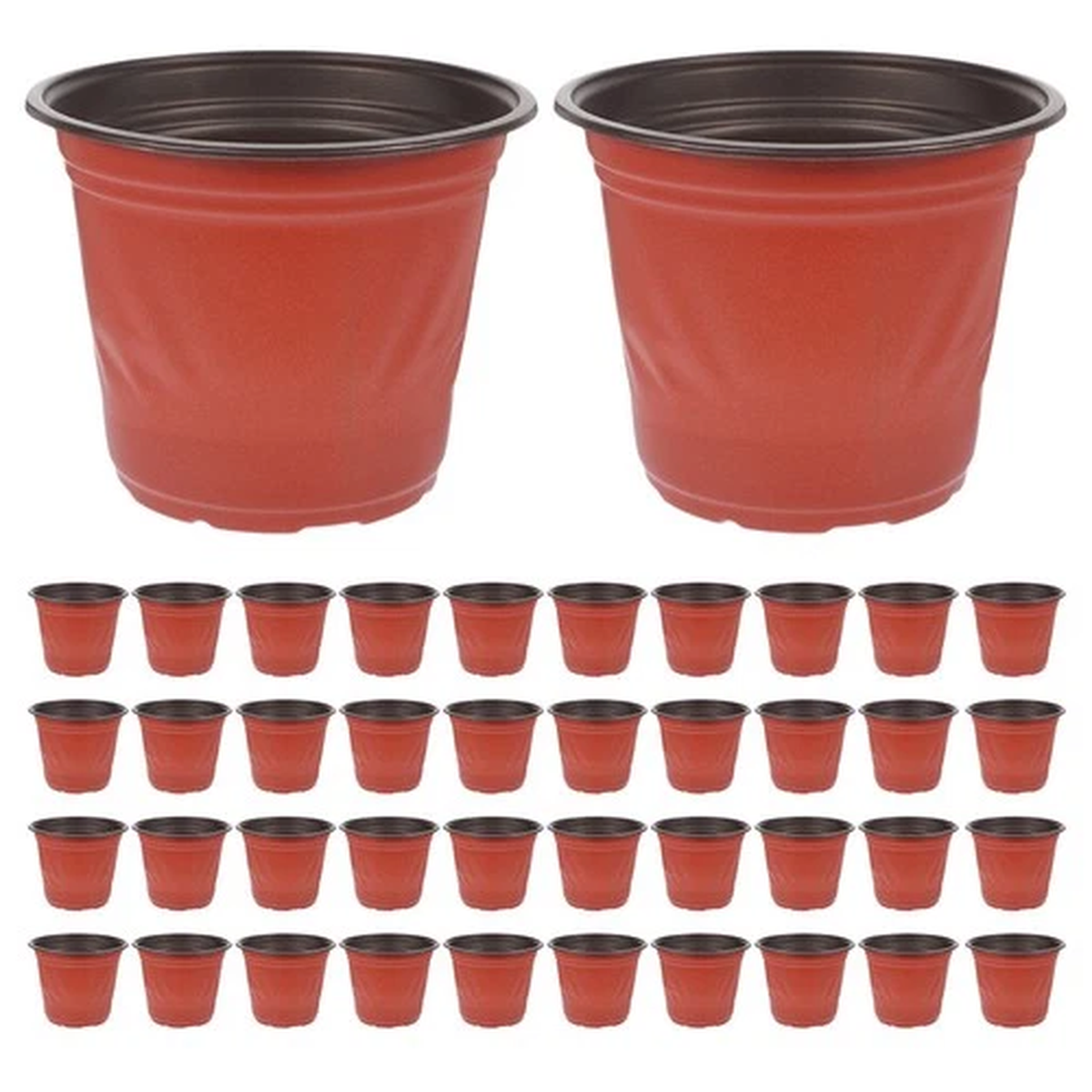 50 Pcs Plastic Pots Planting Balcony Multi-purpose Functionality Flower