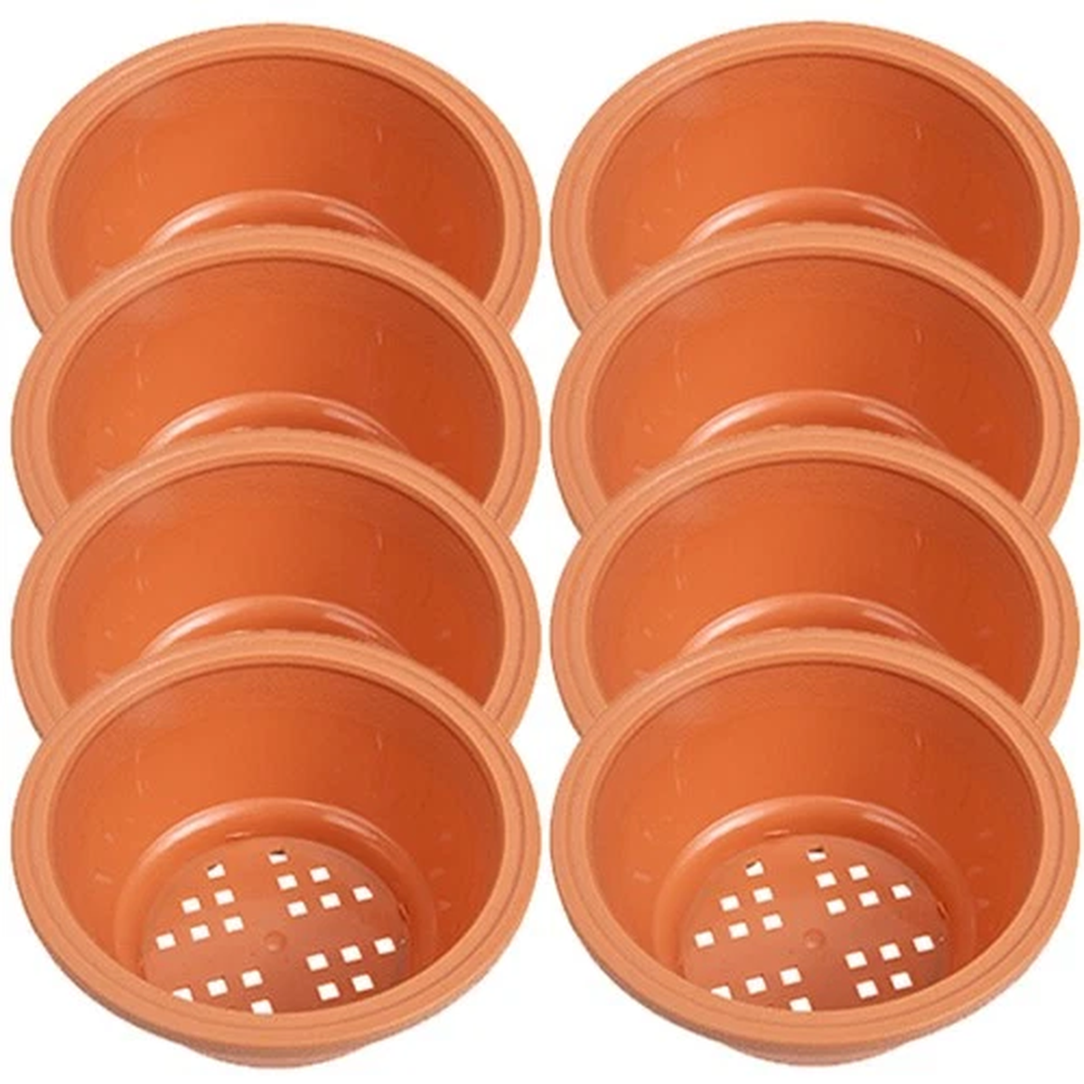 8 Pcs Succulent Planting Container Outdoor Flowerpot Bonsai Planter