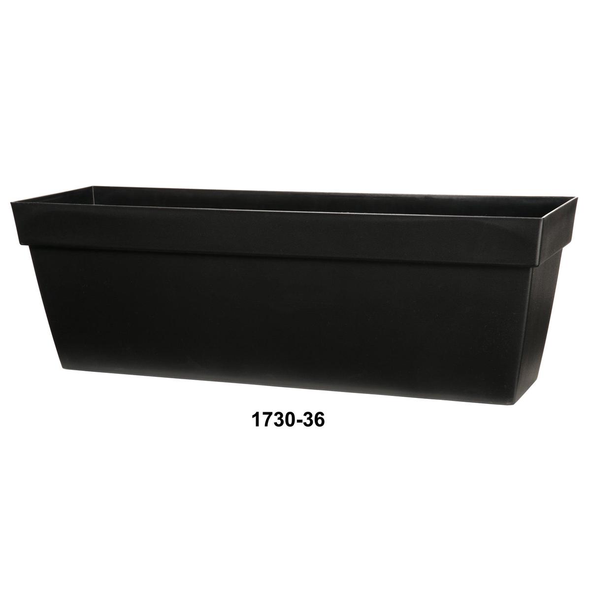 Viva 30" Self Watering Window Box Black