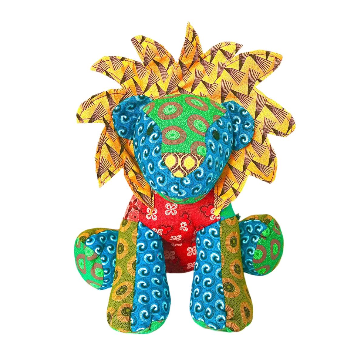 Lion Shweshwe Stuffed Toy
