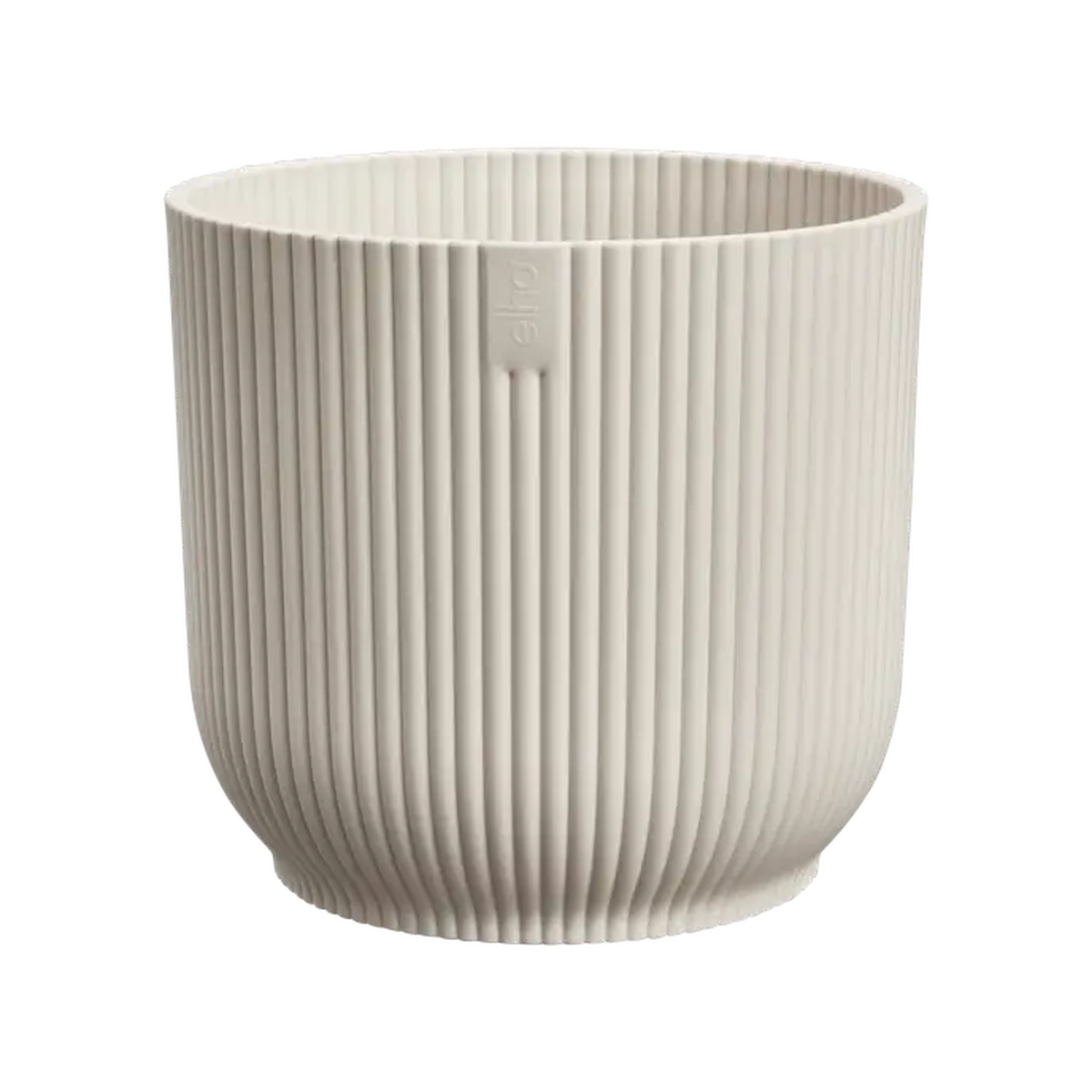 Elho Vibes Fold Round Plant Pot  16cm Linen White