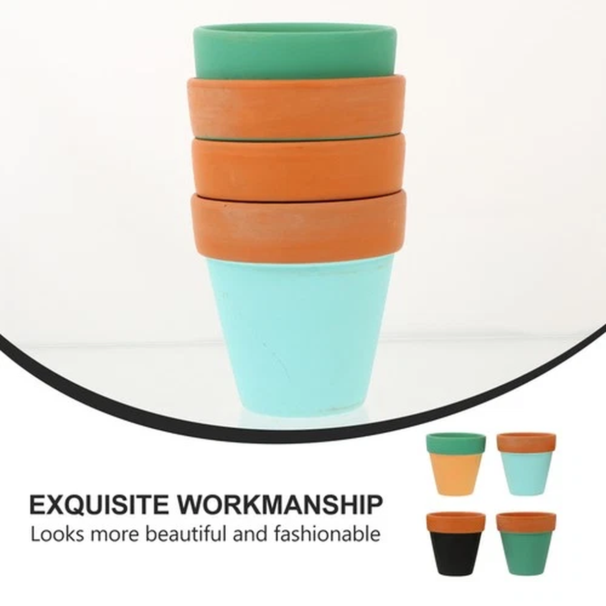 Mini Flower Pot for Desk Indoor Succulent Plant Ceramic Flowerpot