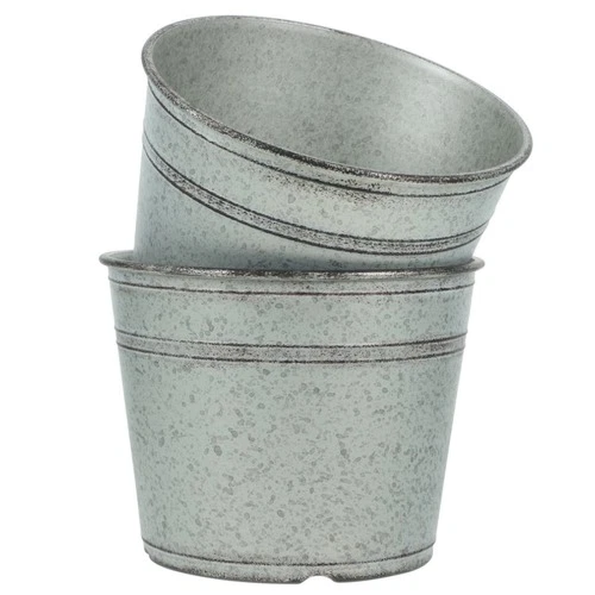 2 Pcs Flower Pots Plastic Planter Flowerpot Indoor Garden Planters