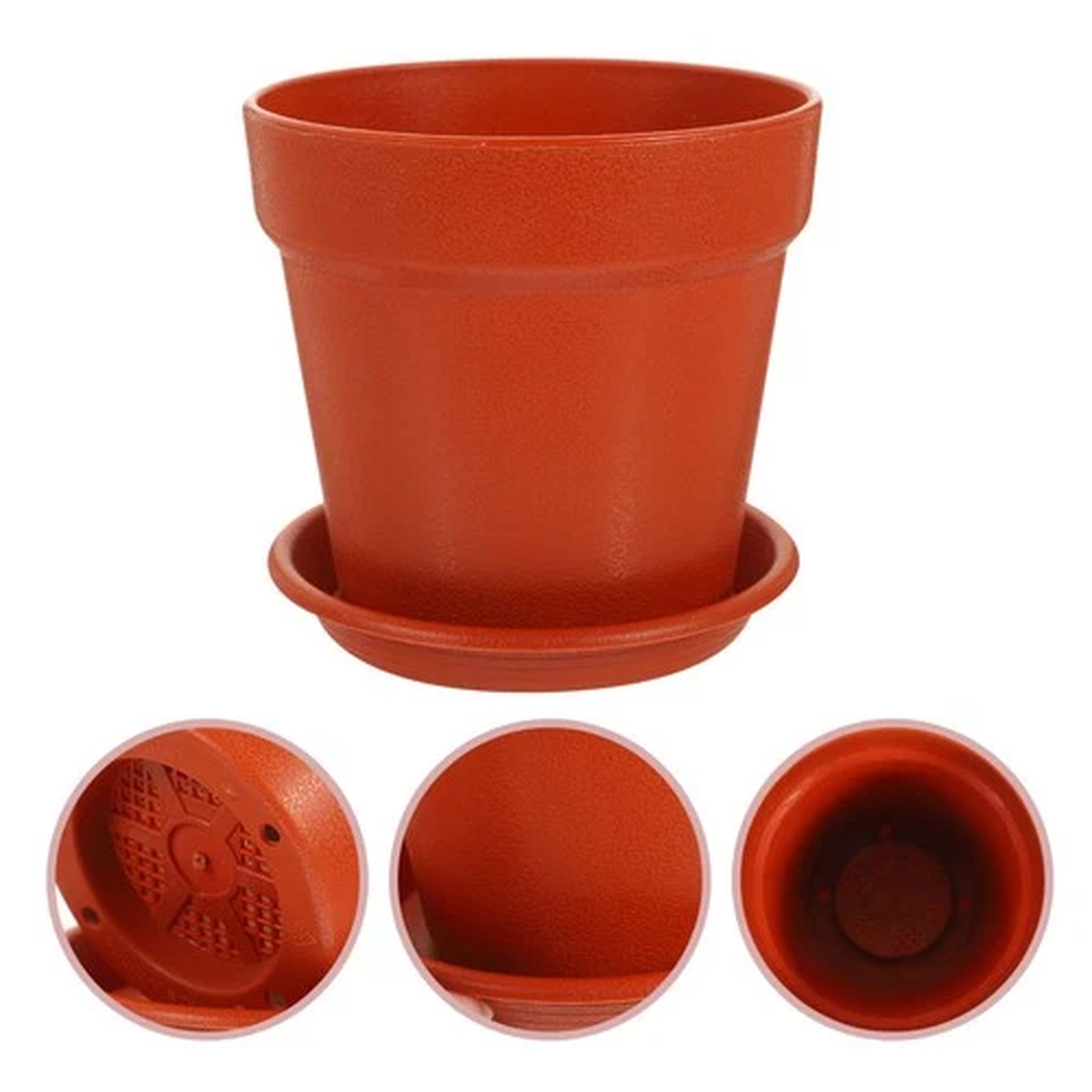 10 Sets Flower Pot Decoration Small Plastic Pots Container Garden Planting