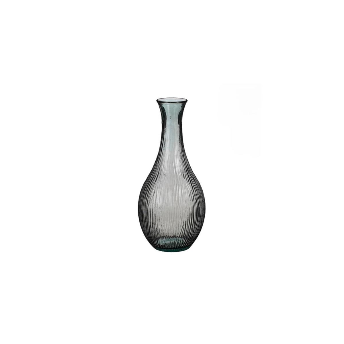 Dix Recycled Glass Vase Anthracite