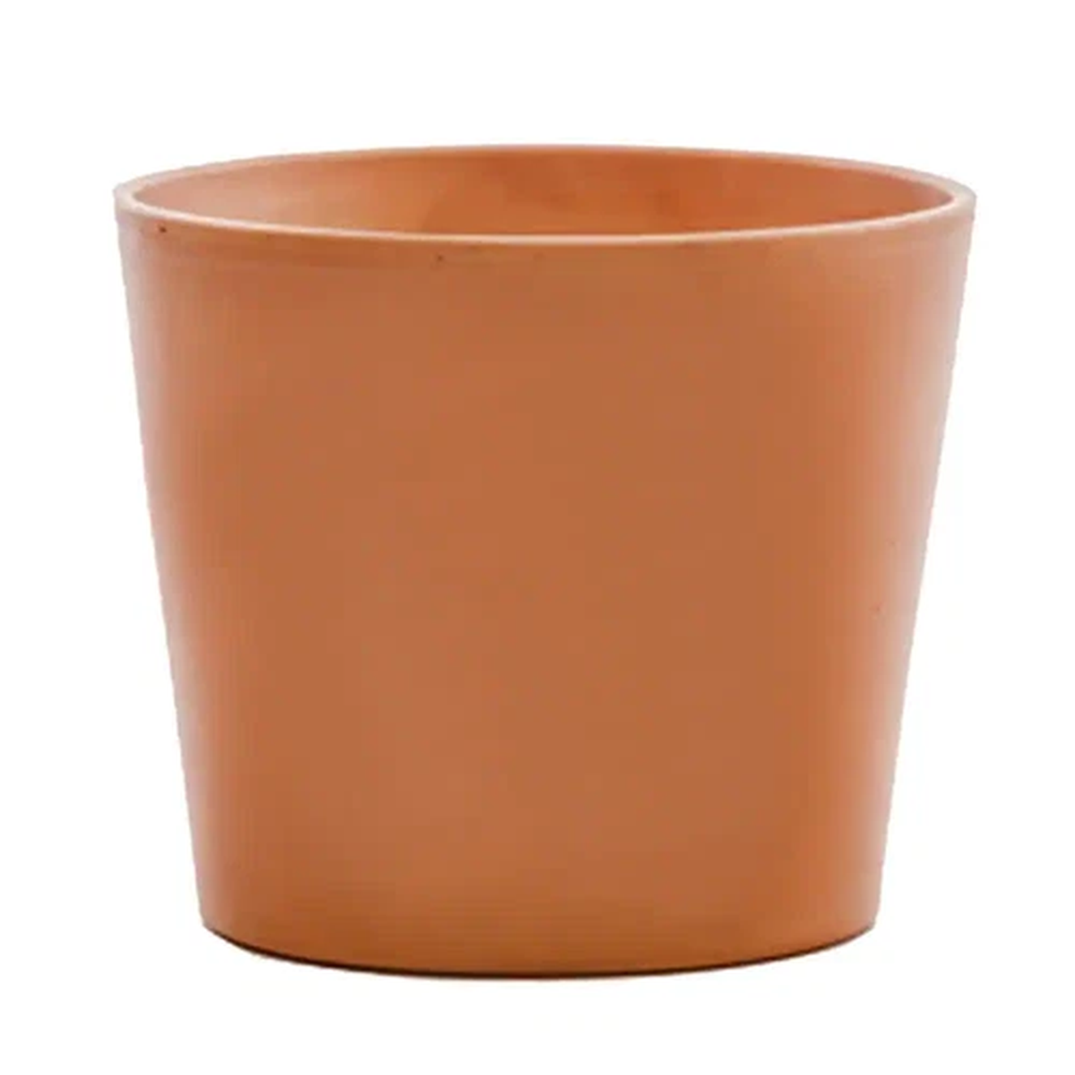 10 in. Medium Terra Cotta Clay Flair Pot Cabo