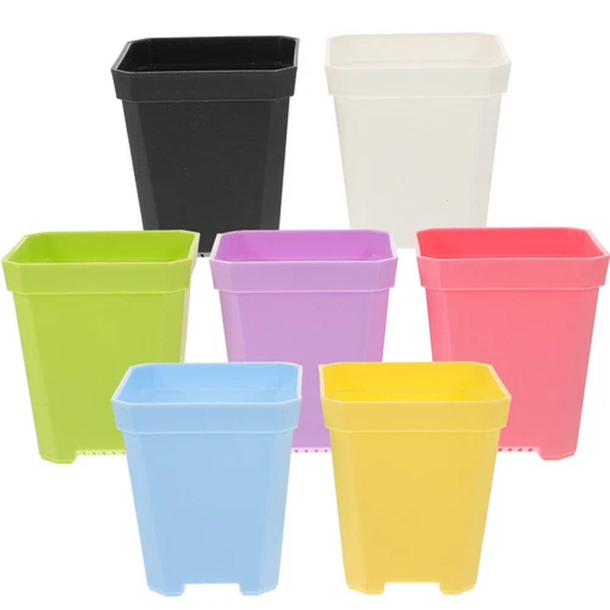 7 Pcs Pedestal Planting Pot Indoor Flowerpot Garden Pots Flowers