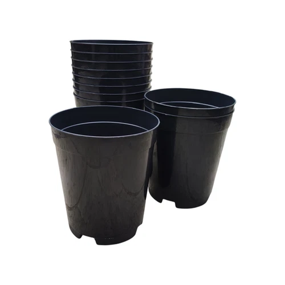 4L Deep Plant Pots Rose Tall Round Black Plastic Strong Nursery Climber Pot