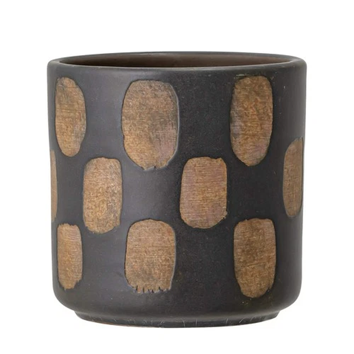 Bloomingville Decorative Flower Pot, Black Terracotta, Home Decor, Planter