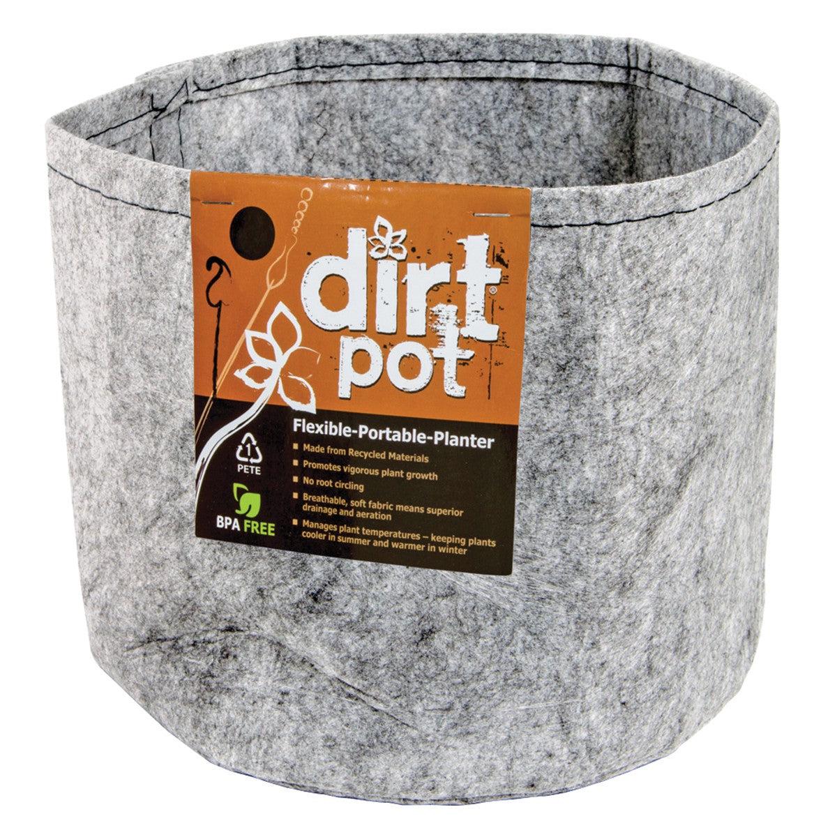 Dirt Pot - 2 Gallon Grey