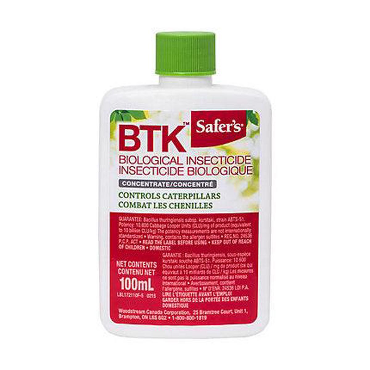 Safer's BTK Insecticidal Concentrate 100ml