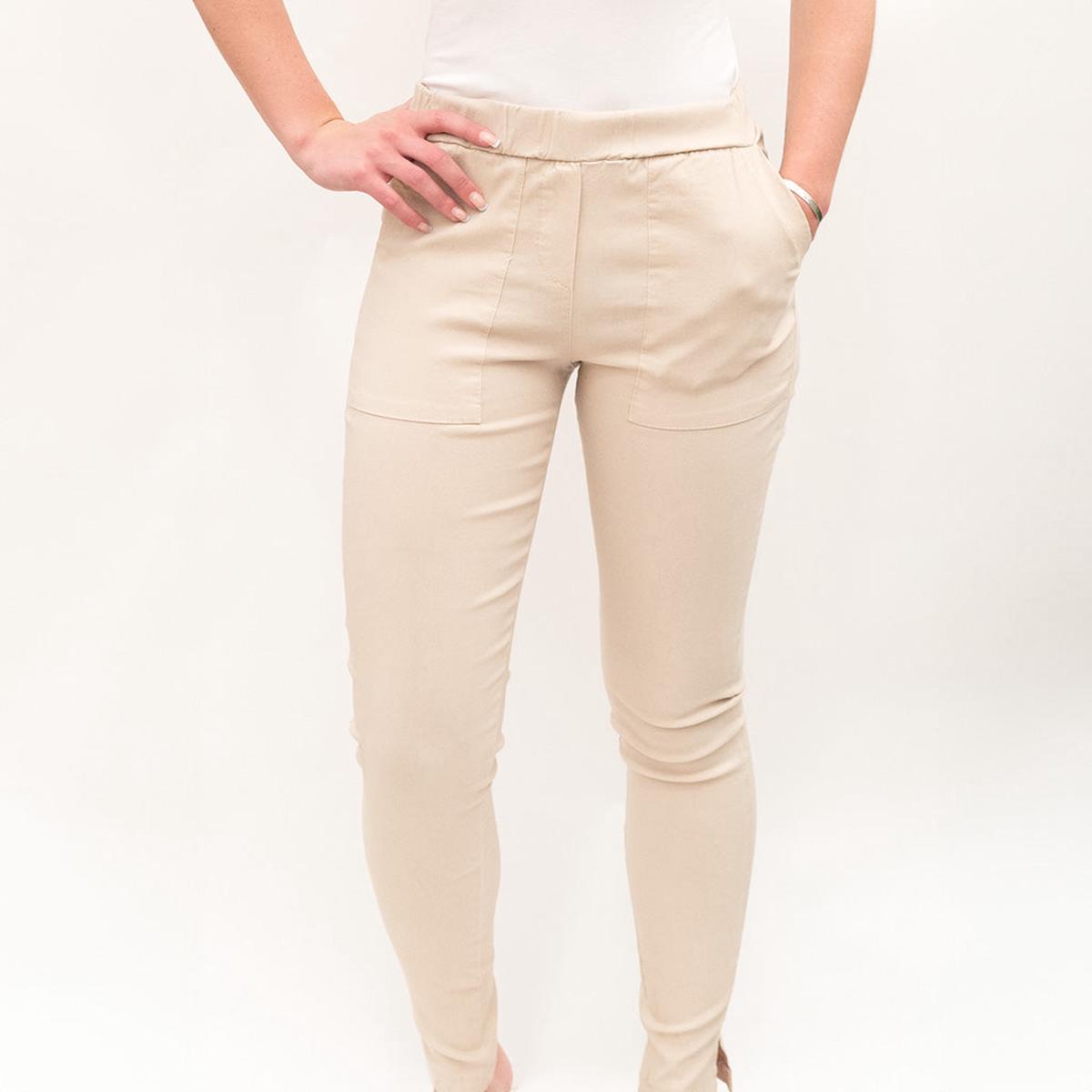 Woven Pull On Pants Coconut