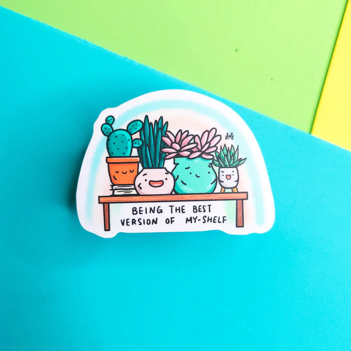 Best Version of My Shelf Vinyl Sticker