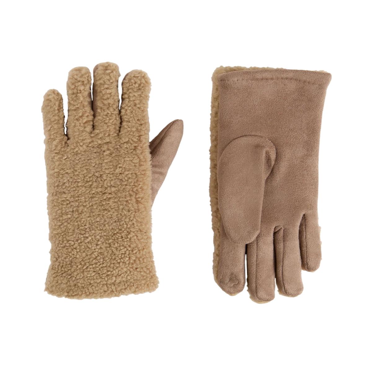 Coco Tan Sherpa Gloves