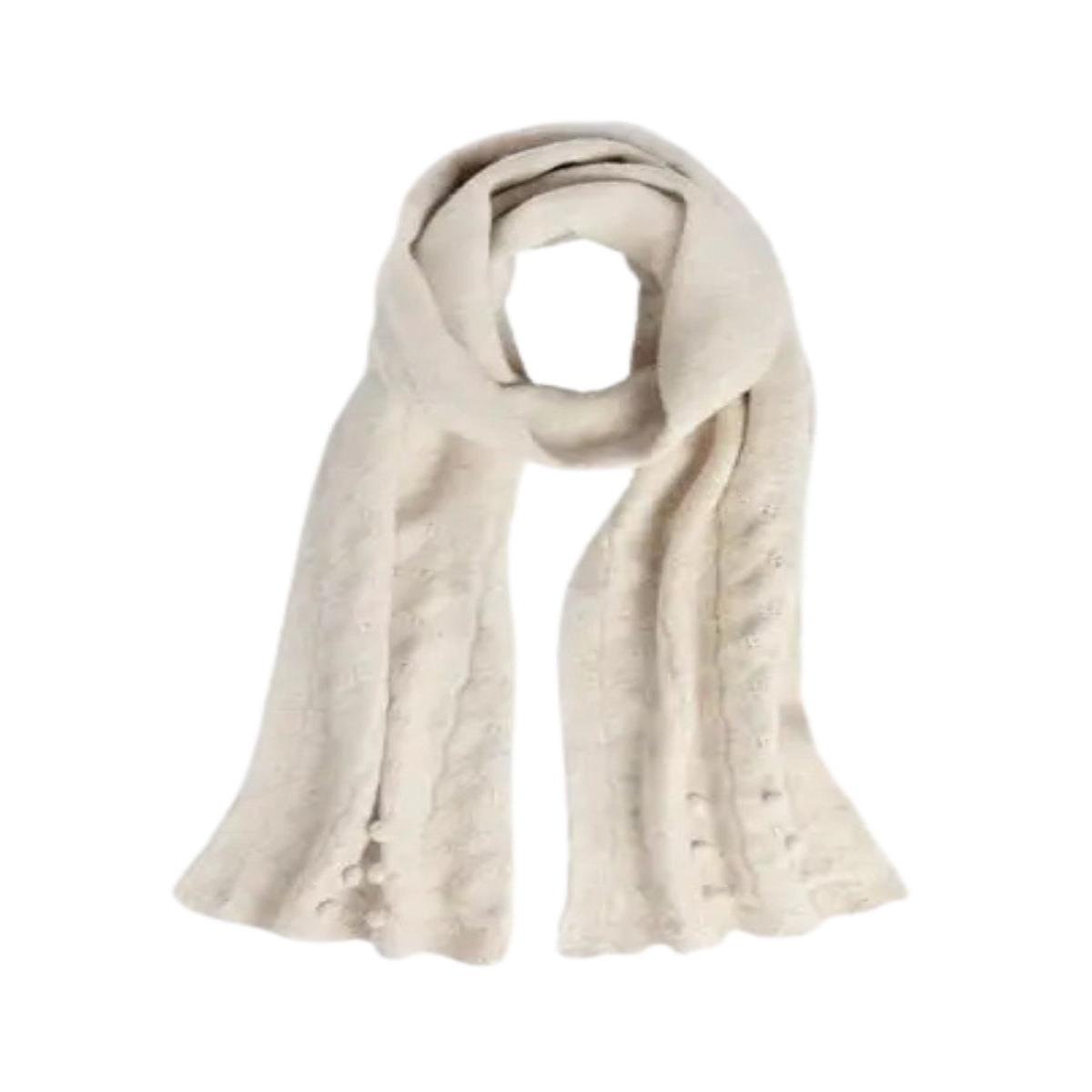 Coco Cream Sweet Scallop Scarf