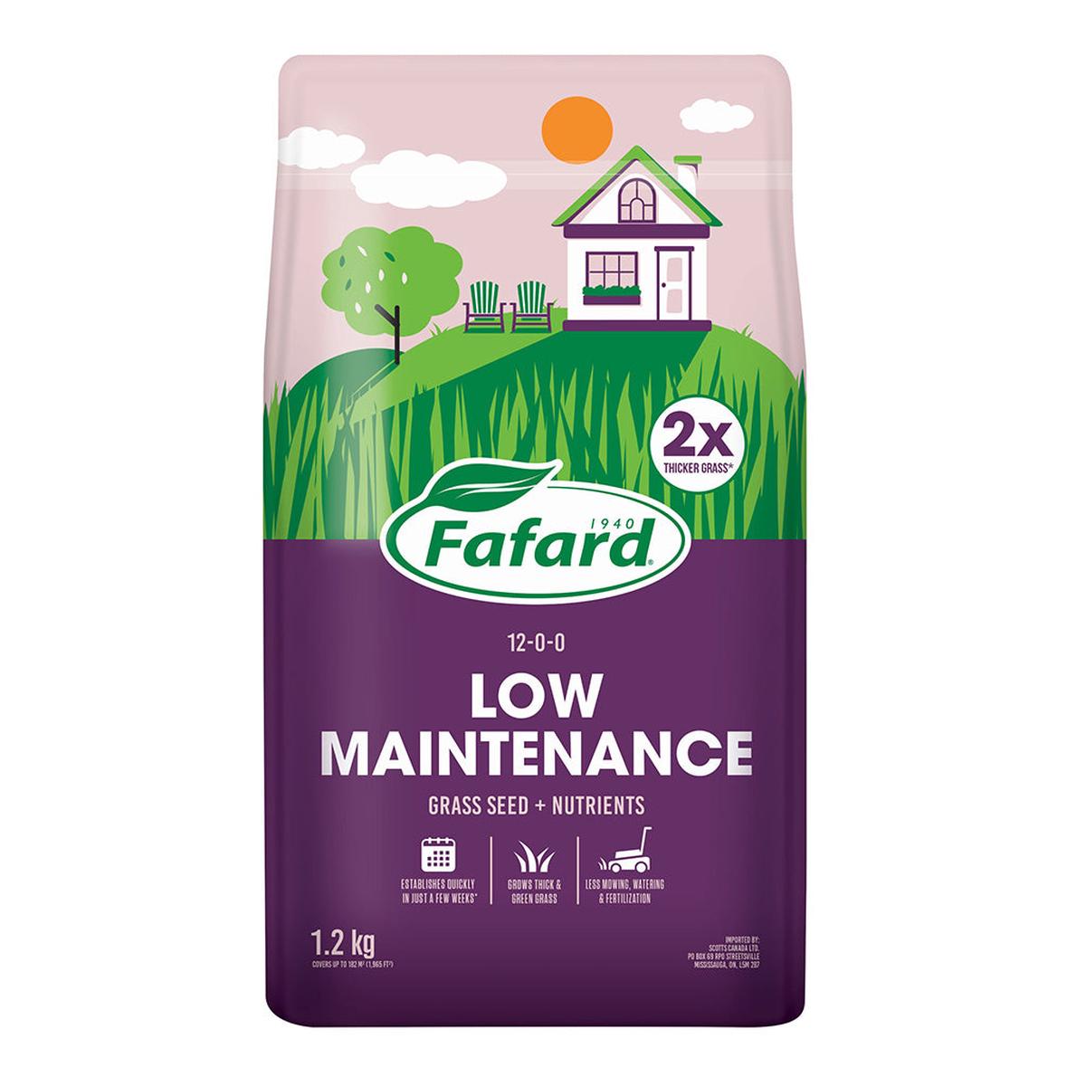 Fafard Low Maintenance Grass Seed 1.2Kg