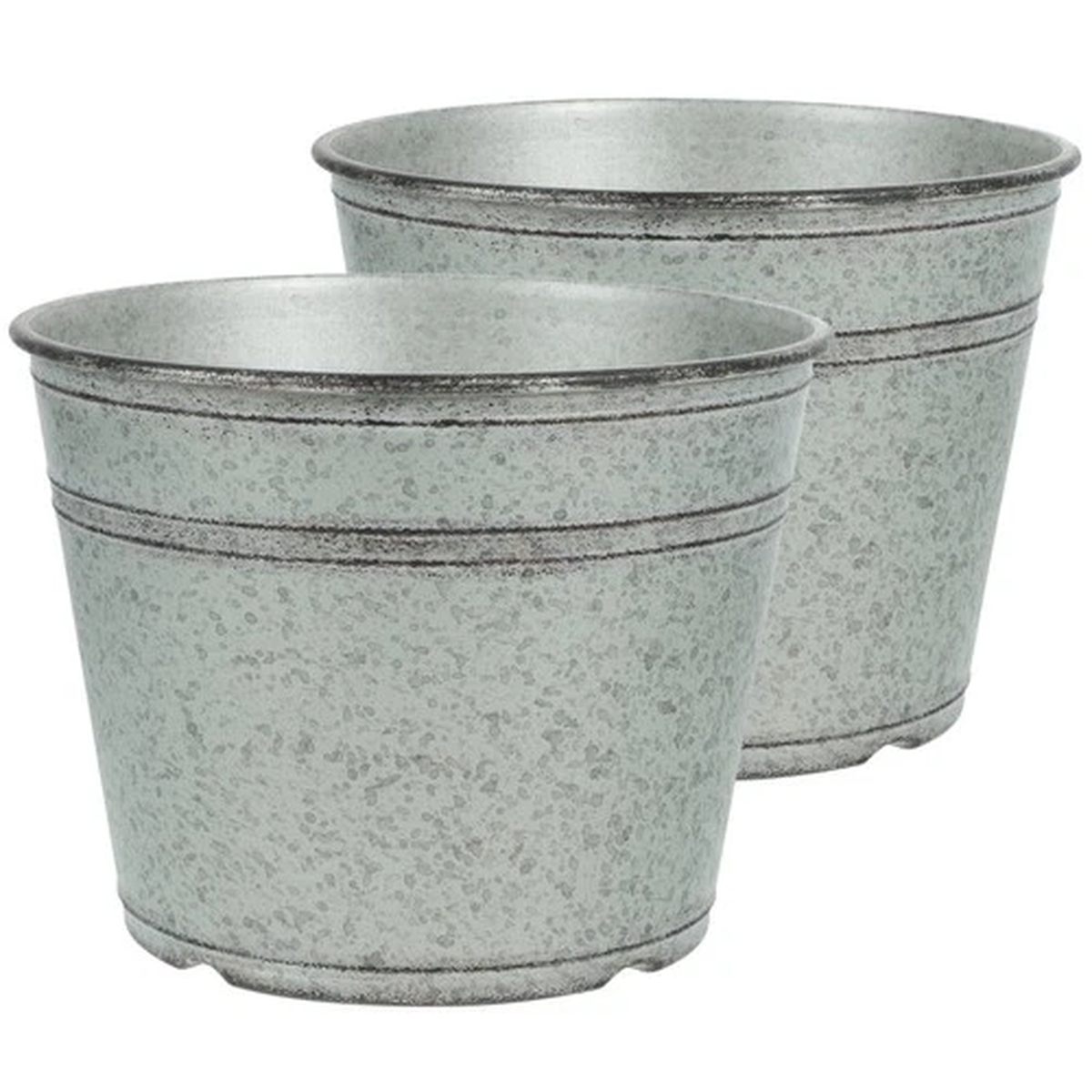 2 Pcs Decorative Plants Bonsai Pot Indoor Flower Flowerpot Plastic