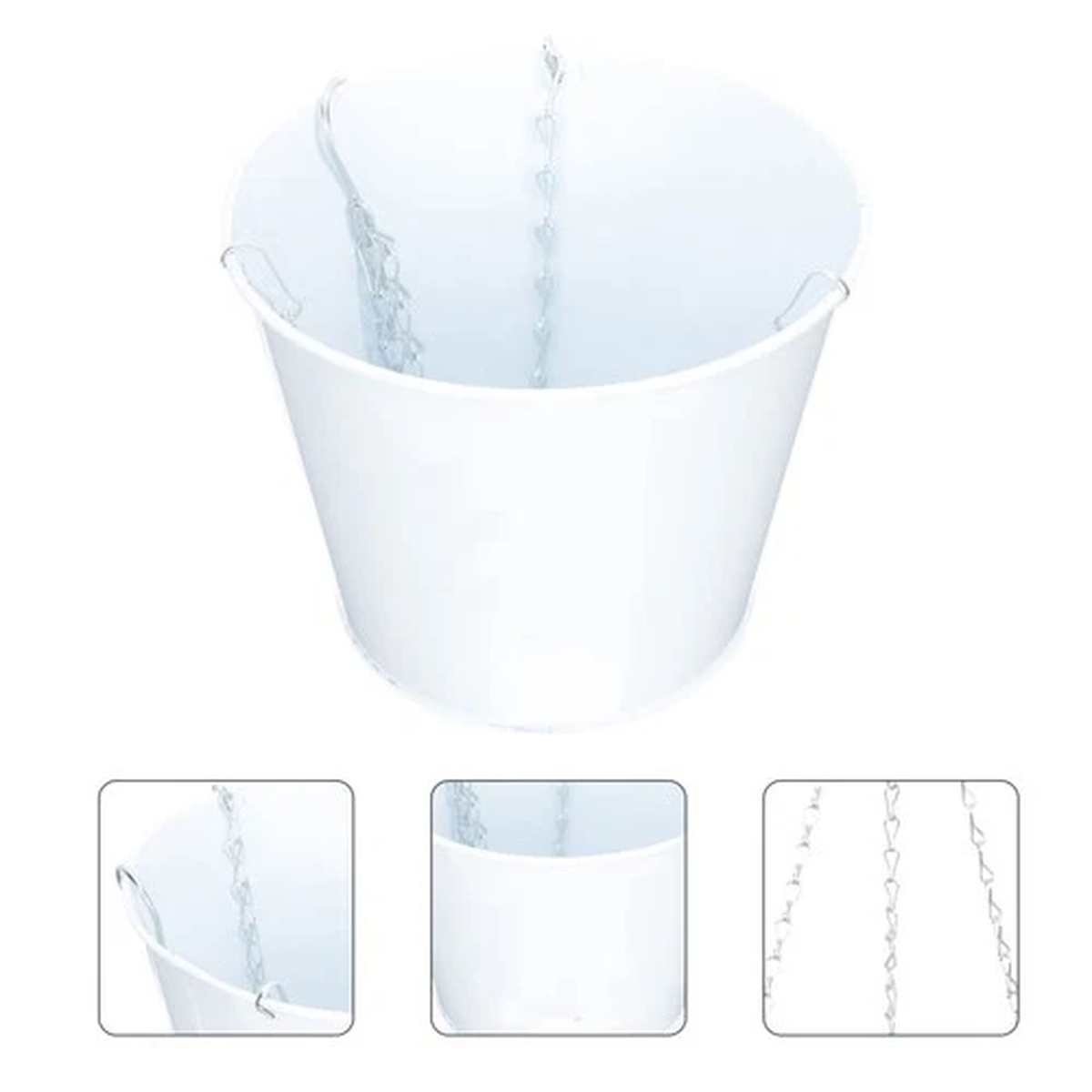 Iron Flower Bucket Iron Flower Container Iron Flower Bucket Round Flowerpot