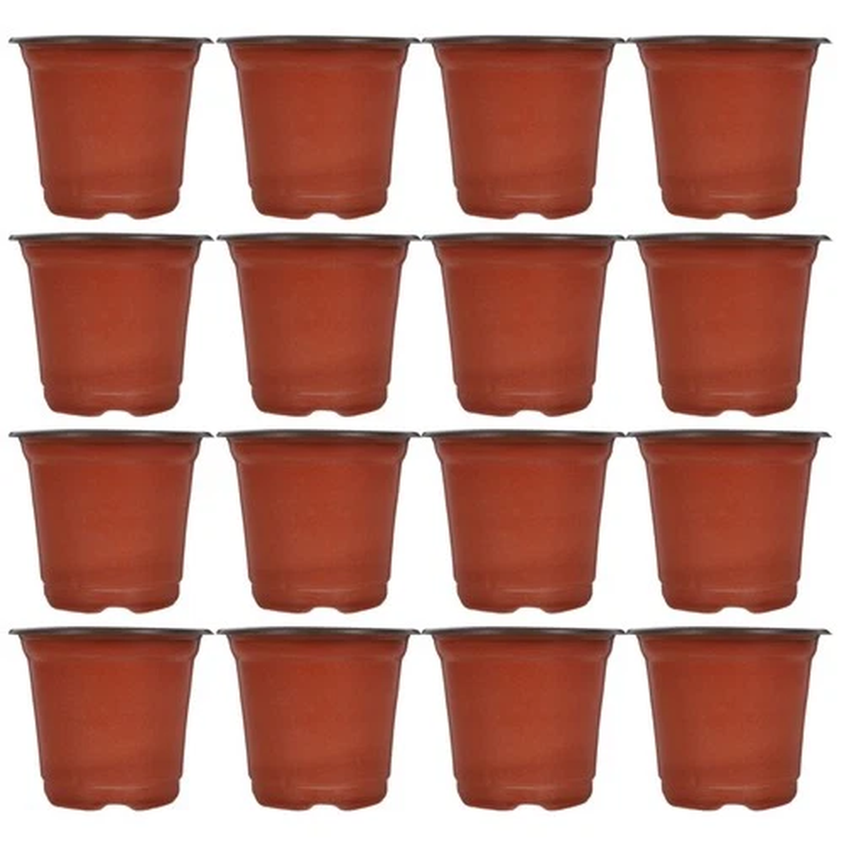 50PCS Plastic Flowerpot Creative Breathable Flower Pot Succulents Flower Pot